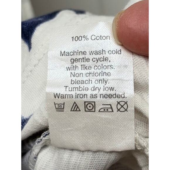 J.Crew Blue Star Cotton Tank Top, 4th July Sleeveless Tee, Women's Size S - Picture 4 of 4